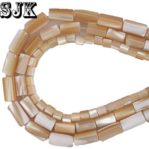 Natural Shell Beads Cylindrical Shape Trochus Shell Loose Beads Fit DIY Bracelets Necklace Jewelry Making Free Shipping