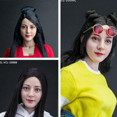 1/6 VCL-1006 Female figure ancient hairstyle head sculpture for 12 inch action figure body accessories