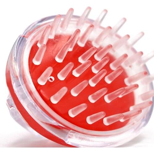 1pc 3Colors Silicone Shampoo Brush Scalp Body Washing Hair Massage Brush Scalp Massager Comb Massager Relaxation