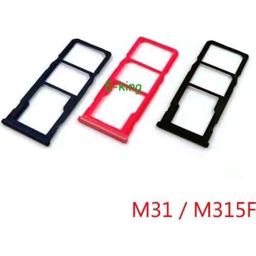 10PCS For Samsung Galaxy M31 M315F Sim Card Slot Tray Holder Sim Card Reader Socket