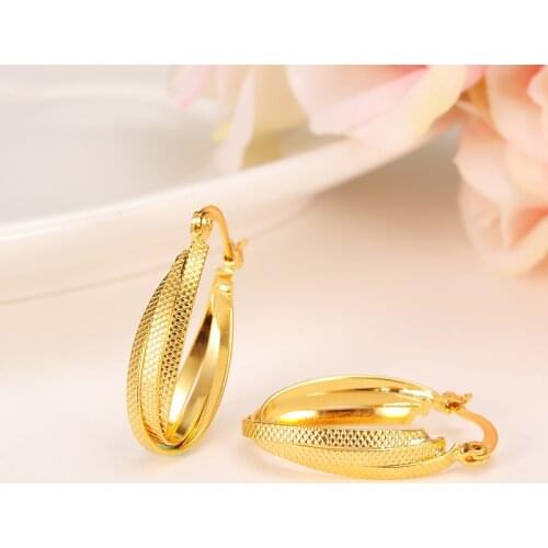 2pairs Romantic Ethiopian/Nigerian earrings African earrings Gold filled earrings For Women Fashion style girls earring