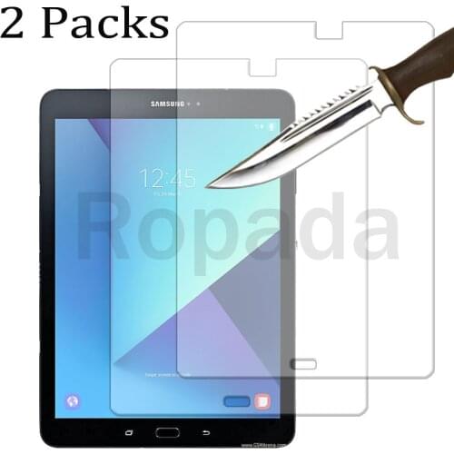 2 Packs for Samsung galaxy tab S3 9.7 SM-T820 SM-T825 Tempered glass screen protector 2.5D 9H 0.33 tablet front cover film