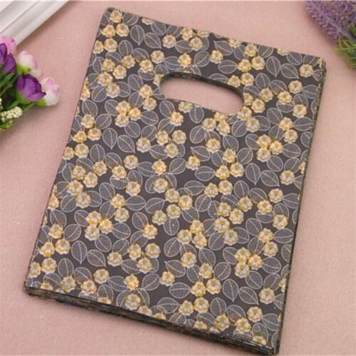 2016 New Design Wholesale 100pcs/lot 20*25cm Favor Party Packaging Luxury Vintage Flower Gift Packaging Bags