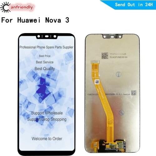 6.3'' For Huawei Nova 3 Nova3 PAR-AL00 PAR-LX1 PAR-LX1M PAR-LX9 PAR-TL20 LCD DIsplay Touch panel Screen Digitizer Assembly Nova3