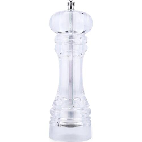 Acrylic Grinder Salt Pepper Mill Grinder Manual Pepper Grinder Salt Spices Mill Shaker Transparent Grinding kitchen Tool