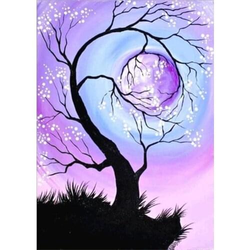 Full Round/square Tree Scenery 5D DIY Diamond Painting Rhinestone Embroidery Pattern 5d Cross Stitch Kits Wedding Room Decor