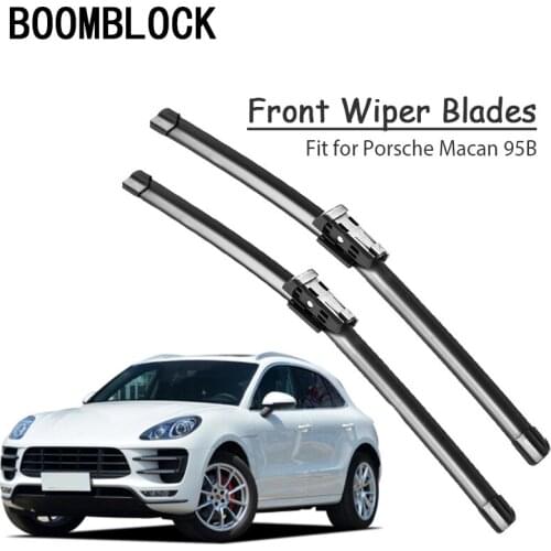 Car Windshield Rubber Front Wiper Blades Arm Kit For Porsche Macan 95B 2017 2016 2015 2014 Windscreen Wiper Accessories