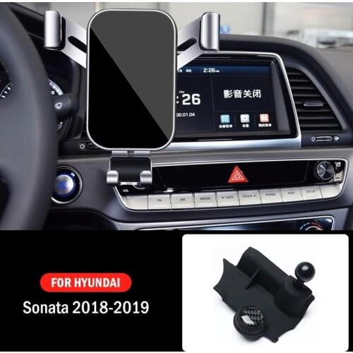 Car Mobile Phone Holder Special Mounts GPS Stand Gravity Navigation Bracket For Hyundai Sonata 9 2018 2019 Car Accessories