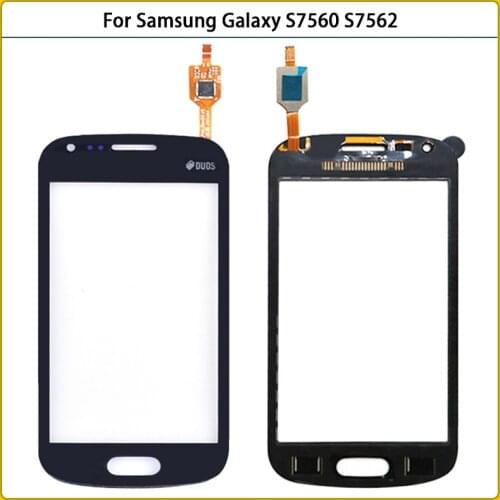 New Touchscreen For Samsung Galaxy Trend DUOS S7560 S7562 GT-S7562 7562 Touch Screen Panel Digitizer Sensor Front Glass Lens