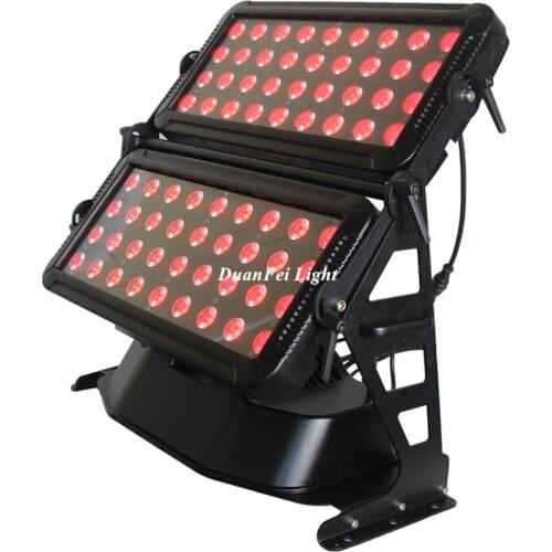 Double heads exterior led wall washer light 72x15w 5 in1 led city color