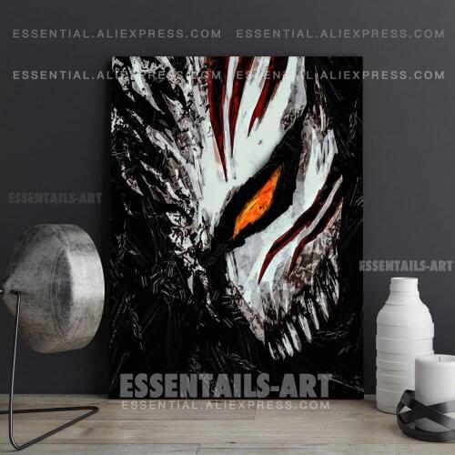 Ichigo Kurosaki Mask Bleach Anime Poster Canvas Wall Art Painting Decor Pictures Bedroom Study Home Decoration Prints