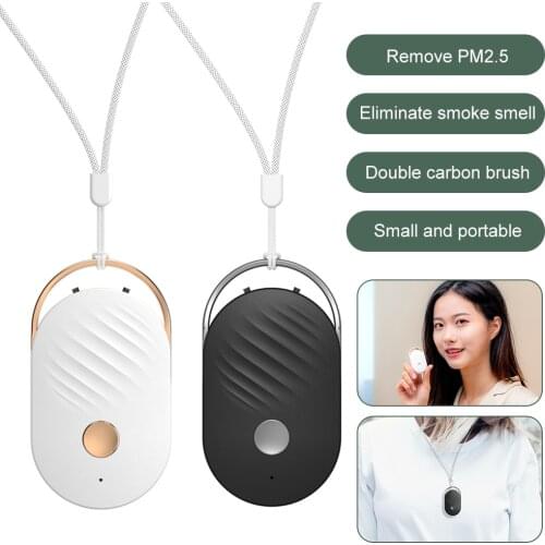Newest Mini Hanging Neck Type Negative Ion Air Purifier Portable PM-2.5 Formaldehyde Hanging Neck Necklace Purifier Air Cleaner