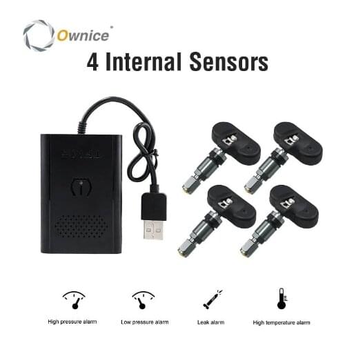 Ownice USB Android TPMS Tire Pressure Monitor Android Navigation Pressure Monitoring Alarm System Wireless Transmission TPMS