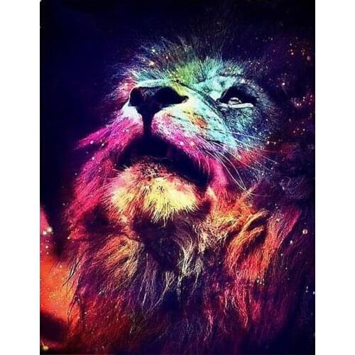 Needleworks diamond embroidery Animal lion 5d diy diamond painting pattern full square mosaic rhinestones home decoration GH211