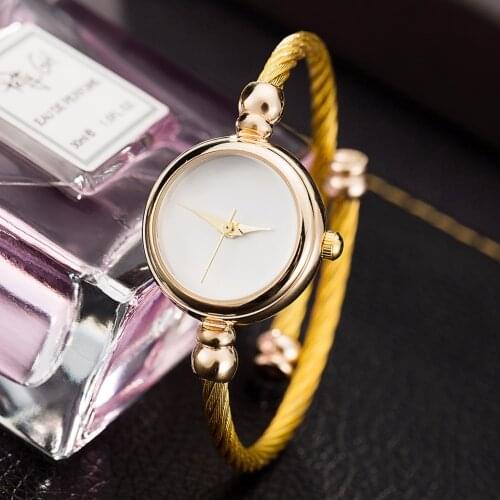 WA198 CUSSI Creative Womens Bracelet Watches Ladies Dress Watches Fashion Alloy Quartz Wristwatch reloj mujer Clock Gifts