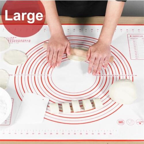 Non-slip Silicone Pastry Mat Large Silicone Baking Mat Sheet Pizza Dough Rolling Mats Fondant Pie Crust Mat Liners Counter Tools