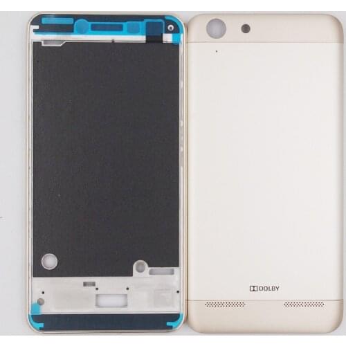 BaanSam New Front Frame Battery Door Back Cover Housing Case For Lenovo Lemon 3 K32 VIBE K5 Plus A6020 With Power Volume Buttons