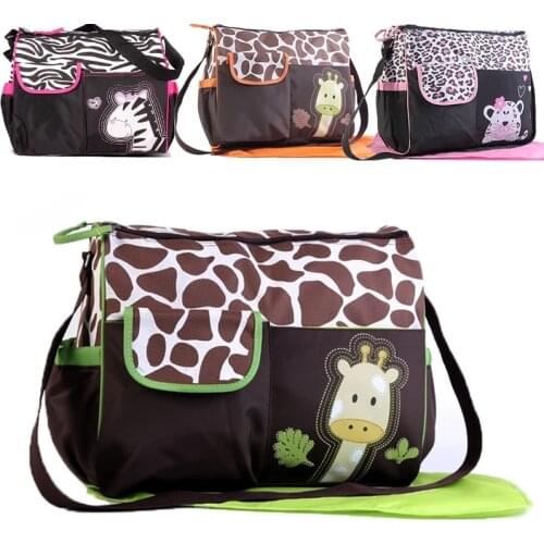 2019 New Multi-function Mummy Bag Large-capacity Cartoon Pattern Mummy Bag Fashion Baby Supplies Mother Bag