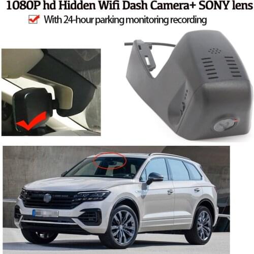 NEW For Volkswagen Touareg 2018 2019 2020 2021 Car DVR Wifi Video Recorder Dash Cam Camera High Quality Night Vision Full HD