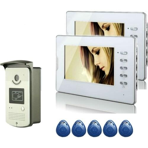New 7 inch Video Doorbell Monitor Video Intercom With 1000TVL Weatherproof Outdoor Camera IP65 Door Phone Intercom System