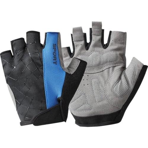GYM Gloves Kids Sports Training Anti-Slip Pads Absorb Shock Cycling Fitness Bike Running Half Finger Gloves For Boy Girl 8-12T
