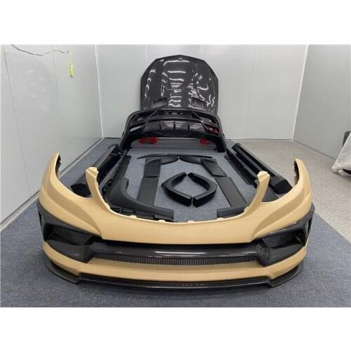 Applicable to Mercedes Benz Gle Coupe Modified Lumma Wide Body Surrounded Luhman Carbon Fiber Front and Rear Side Skirts