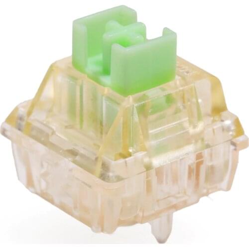 Gateron kangaroo Switch RGB Tactile 59g 63g Switches For Mechanical keyboard mx stem 5pin orange transparent body green