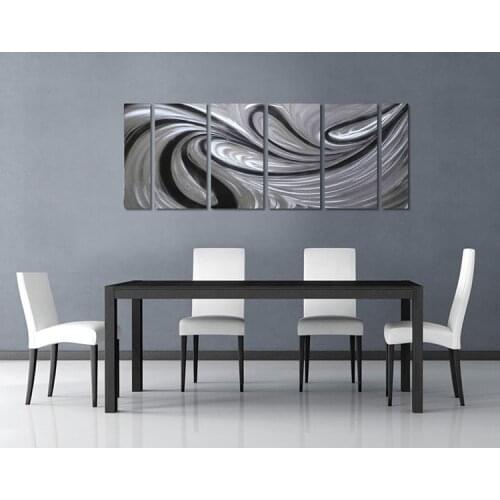 Sea Fire Excellent Metal Aluminum Wall Art Original Large Abstract Painting Modern Contemporary Sculpture Decorative Artwork