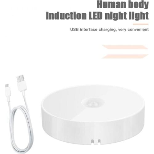 LED Light Pir Motion Sensor Night Lamp Warm White Under Cabinet Closet Wardrobe Bedroom Kitchen Stairs Lighting LED Puck Lights