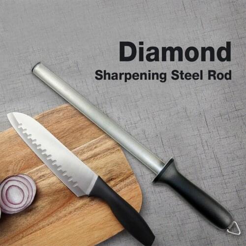 Ceramic Rod Knife Sharpener with ABS Handle Sharpening for Chefs Steel Knives Kitchen Assistant Helper Musat Gadgets Whetstone