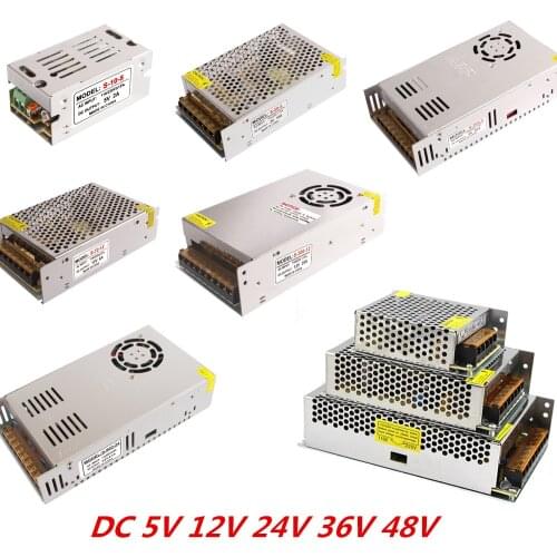 DC 5v 24v 36v 48v 5A 100W 300W 350W 360W 500W Switching Power Supply Transformer Driver AC110V 220V To 12V for Led Strip