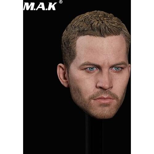 In Stock 1/6 Scale GACTOYS GC028 Paul Walker Head Sculpt Brian O'Conner Head Carved Model for 12inch Action Figure DIY