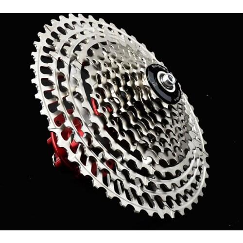 Ultimate 10 11 12 Speed MTB SLR Cassette 11-42/46/50T Ultralight CNC Steel Bicycle Freewheel HG Compatible For GX X1 NX M8000 XT