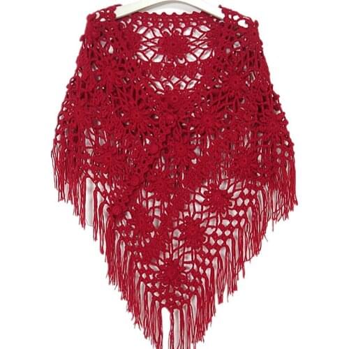 Women Batwing Knitwear Sleeve Tassl Loose Pullover Blouse Irregularity Cloak Poncho Cape Top Knitting Sweater Coat Shawl Outwear