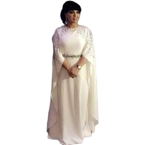 Cross-border e-commerce Muslin Dubai Turkey fashion studded with diamonds hot diamond bat-sleeve robe