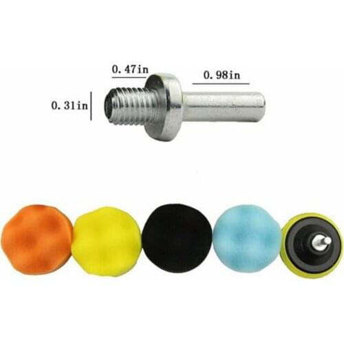 Hard Polishing Pad Hard Flat Car Buffing Pads Kit Sponge Foam Polishing Buffer Set For Drill Waxing Polishing Sealing Glaze