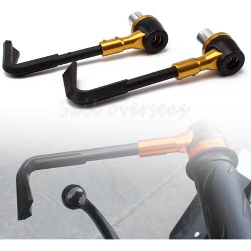 Gold 7/8" 22mm Aluminum&ABS Brake Clutch Levers Protect Guard Autobicycle Handgrip Protector For Yamaha R1 R6 FJR XJR 1300
