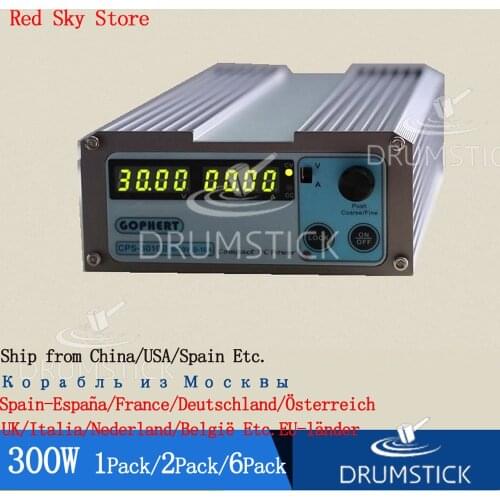 2PACK) Gophert CPS-3010II 300W Digital DC Power Supply CPS-3010 Adjustable 0-30V 5V 12V 15V 24V 0-10A Lockable 110V/220V