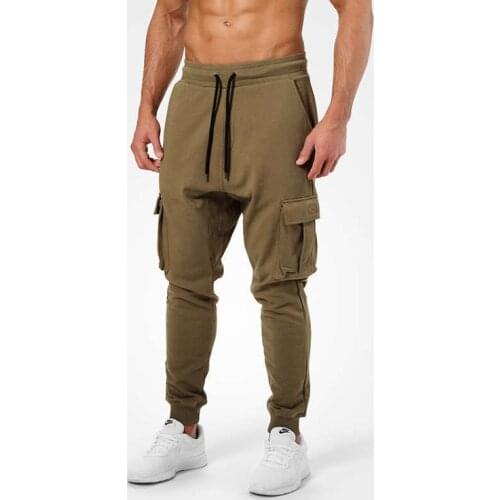2020 New Side Pocket Mens Jogger Sweatpants Man Gym Workout Fitness fashion Trousers Male Casual Camouflage Track Pants