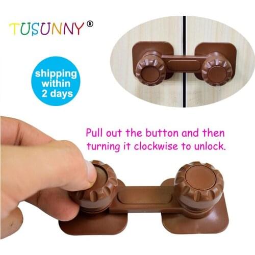 TUSUNNY 3PCS Child Lock Latch Baby Safety goods for children for newborn Cupboard Cabinet Door Drawers Child Safety Locks