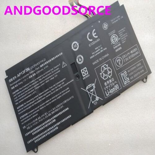 New Genuine AP13F3N Laptop battery For Acer Aspire S7-392-9890 6411 9460 9439 S7-391-6822 13.3" Ultrabook 2ICP4/63/114-2 47Wh