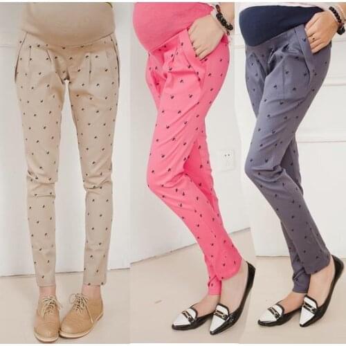 Maternity Pants trousers plus Size High Waisted Belly Pants For Pregnant Woman Clothes spring Autumn MATERN CLOTHING