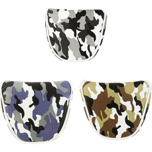 NRC Golf Club Cover Headcovers camouflage for Putter PU Golf Mallet Head Covers