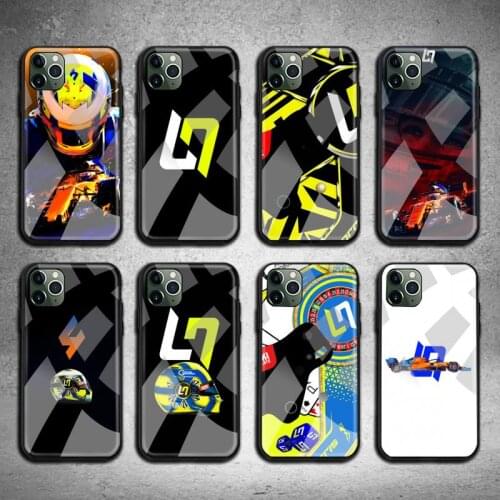 F1 racing Lando Norris Racing Phone Case Tempered Glass For iPhone 12 11 Pro Max Mini XR XS MAX 8 X 7 6S 6 Plus SE 2020 cover