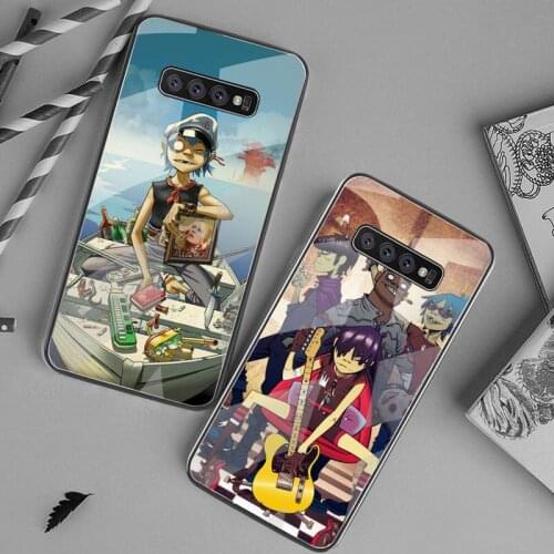 Gorillaz Phone Case Tempered Glass For Samsung S20 Plus S7 S8 S9 S10 Plus Note 8 9 10 Plus