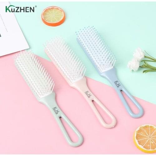 Length Nylon Anti-static Hair Brush Handcraft Hairbrush Hairdressing Scalp Massager Hair Comb Styling Tool Health Care 21.8cm