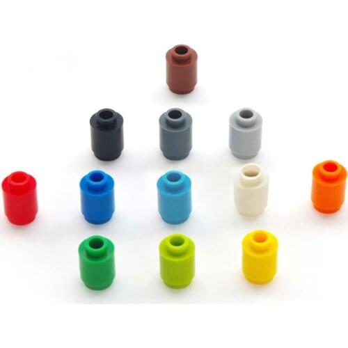 200pcs DIY Blocks Building Figures Bricks Cylinder 12Color Educational Creative Size Compatible With lego Toys for Children