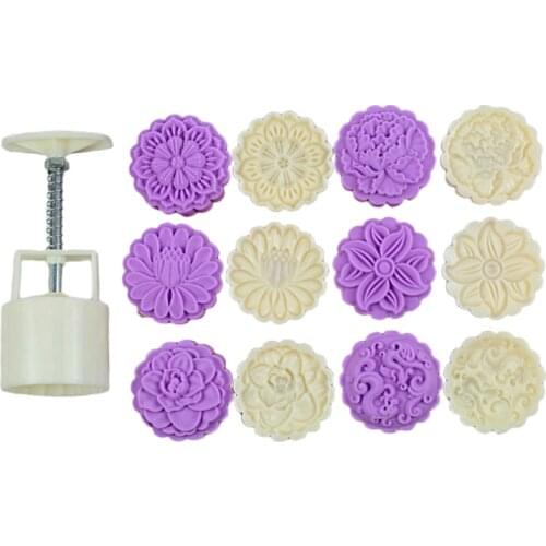 Cookie Cutter Moon Cake Mould Exquisite Pattern Ru Yi DIY Cake Decoration Food-Grade Plastic Chinese Ru Yi Shape Home