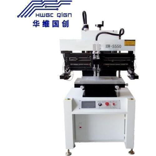 HW-S550 0.6m High Precision Semi-automatic PCB Solder Paste Printing Machine/PCB Printer/SMT Solder Paste Printing Machine