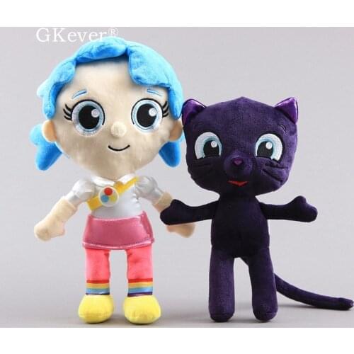 Bartleby Cat Plush Toy True and the Rainbow Kingdom Girl True Lovely Purple Cat Children Birthday Party Gift Dolls 32 cm 26 cm